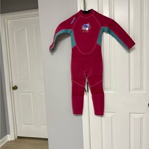 Kids Swim Rashguard - Pink and Teal